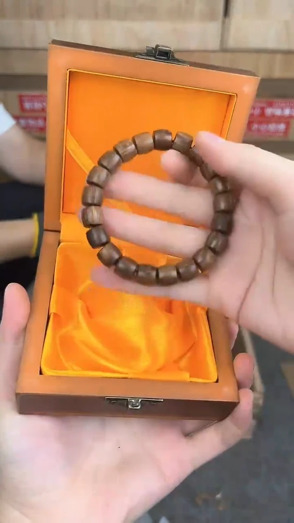 品茗文玩阁黑花梨桶珠链接@@YS1510
