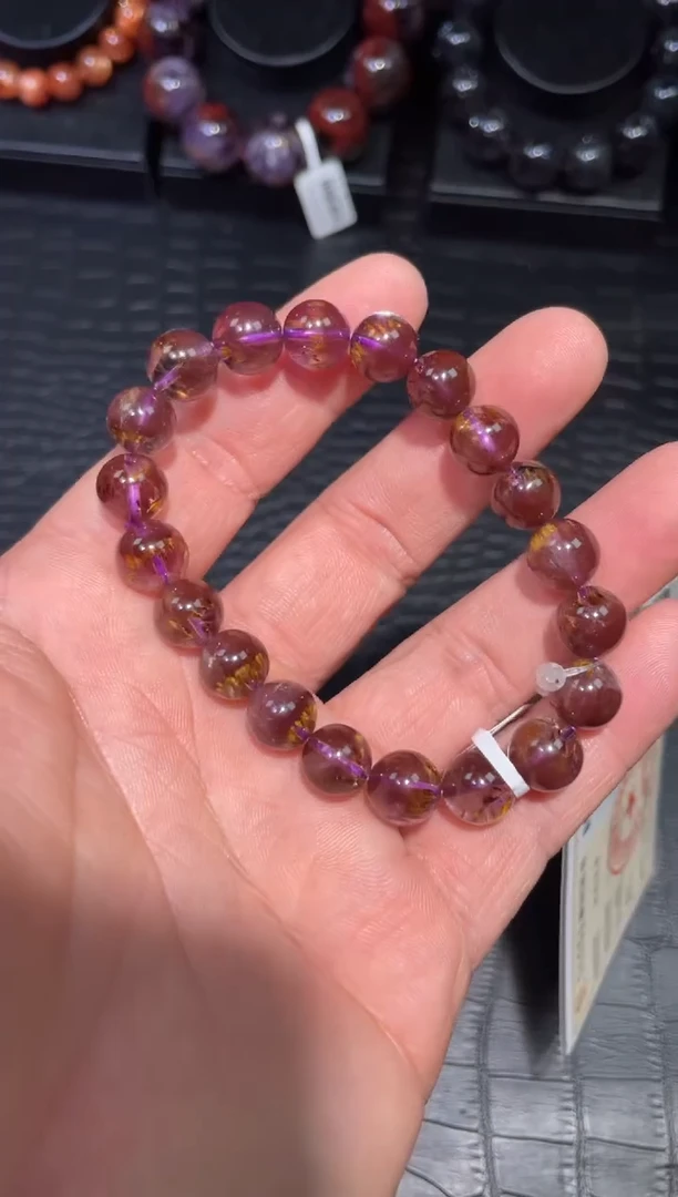 【闪购商品】水晶手链未镶嵌紫钛单圈A9（多样性发其一）