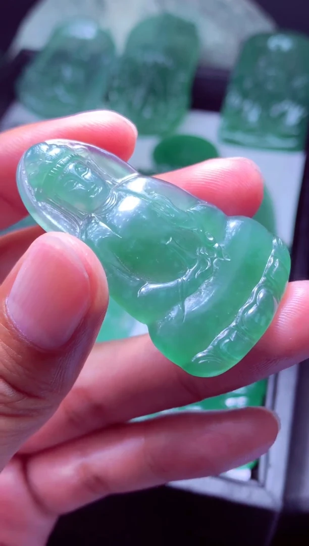 未镶嵌定制翡翠富*天然翡翠A货吊坠 官方基地发货