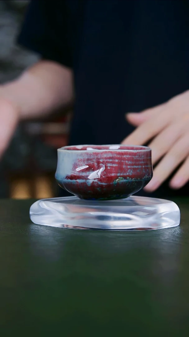 老师手工作品、钧瓷杯子一物一拍