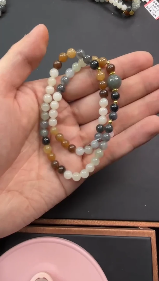 【闪购商品】和田玉项链未镶嵌若羌微色差卡6妈妈链