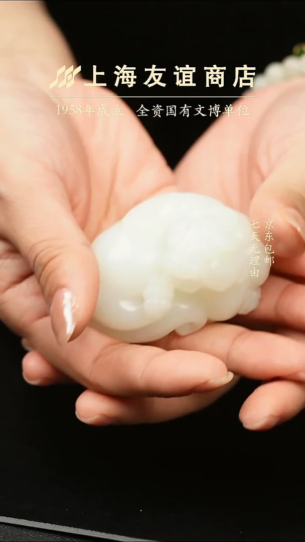 未镶嵌和田玉把件ZR7255白玉貔貅把件