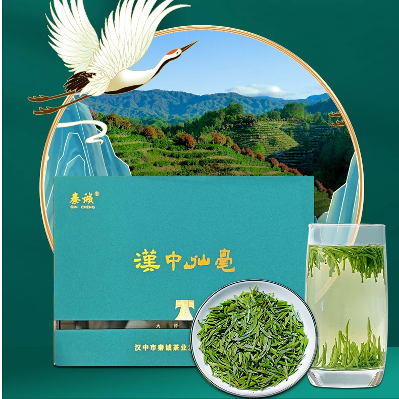 2025年绿茶汉中仙毫头春头采陕西汉中绿茶明前礼盒茶高山云雾茶叶