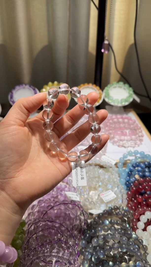【闪购商品】水晶手链未镶嵌白水晶12mm+