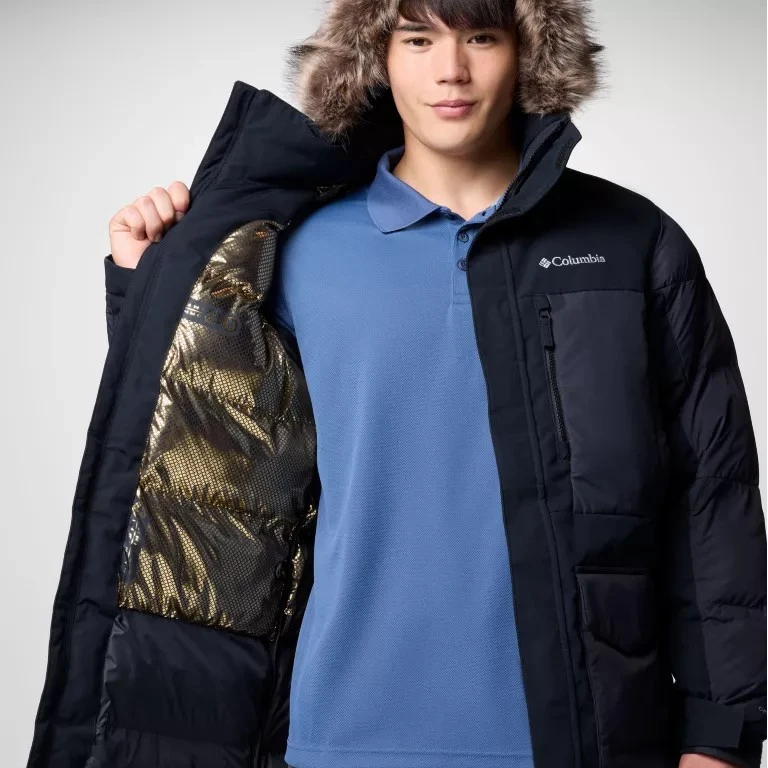 Columbia/哥伦比亚 男款-中长款-连帽棉服 2088121010