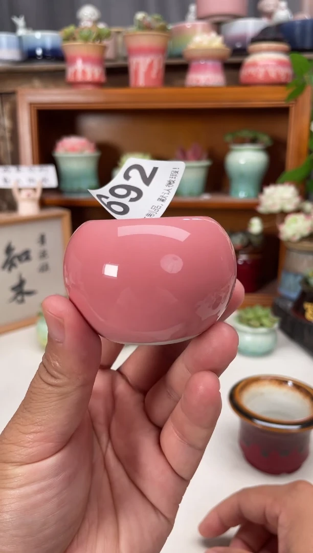 瓷片692知木小芳花盆