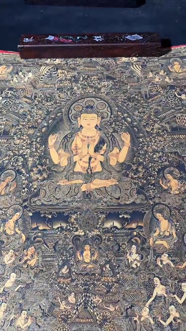 卷轴画藏式珍藏彩绘艺术馆140