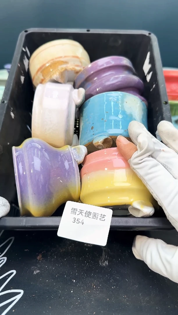 3 54 小水墨盆 6个 默认微瑕