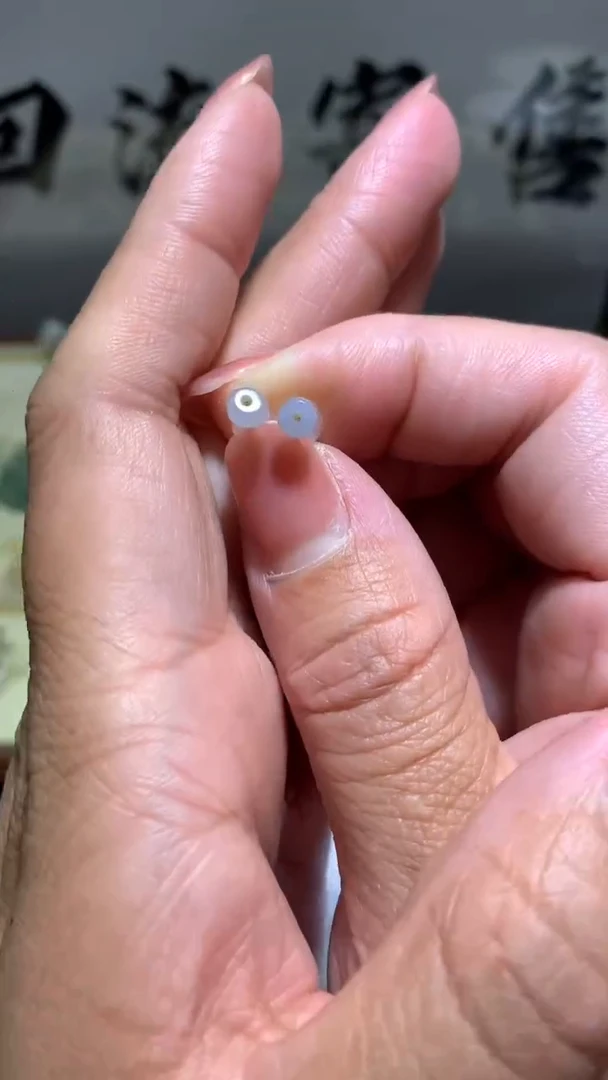 【闪购商品】翡翠耳饰18K金镶嵌065天然翡翠缅甸A货