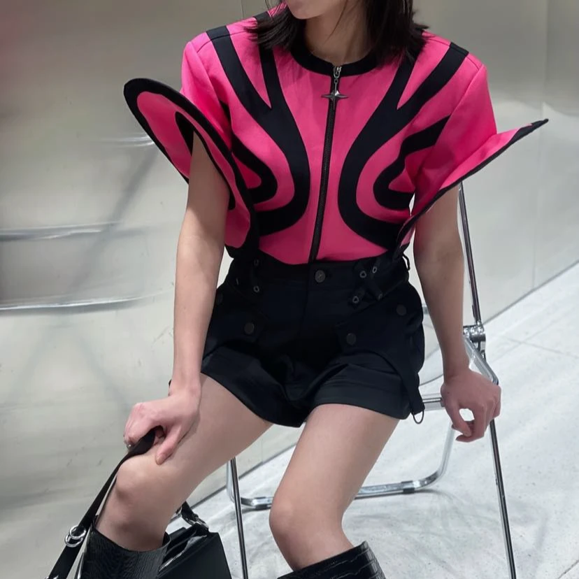 ANNAKIKI 立体飞碟袖分形外套 3C1T0614H102