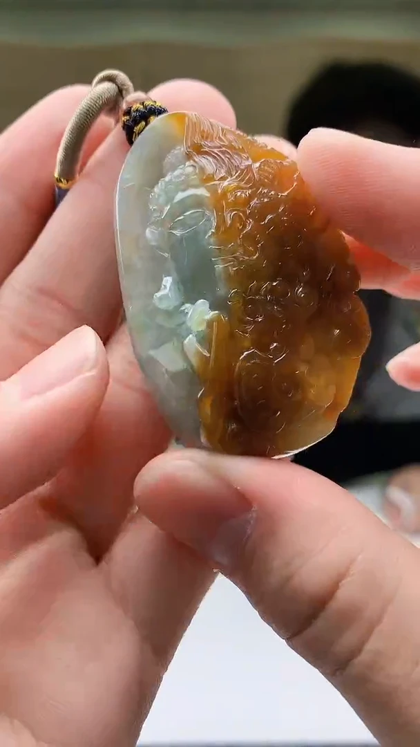 【闪购商品】定制翡翠未镶嵌4917bb-毛货挂件80