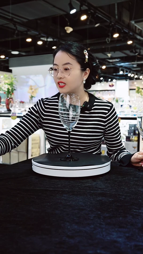 水晶平底款红酒杯2支