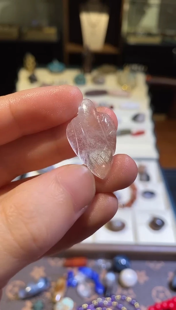 未镶嵌玛瑙/玉髓珠宝奇石西亚 老水 护身 29.3x18