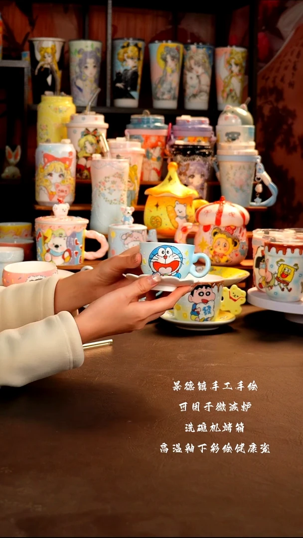 景德镇手工手绘杯杯