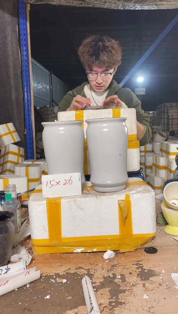 紫砂花盆宜兴紫砂粗陶花盆15-26