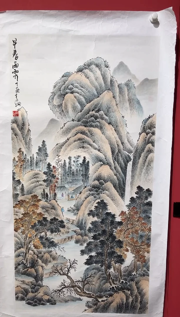 国画李纲-8平尺-国画作品-金