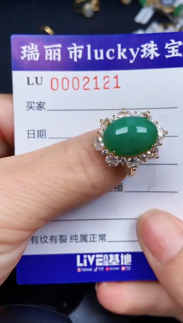翡翠银S925镶嵌颈饰2121