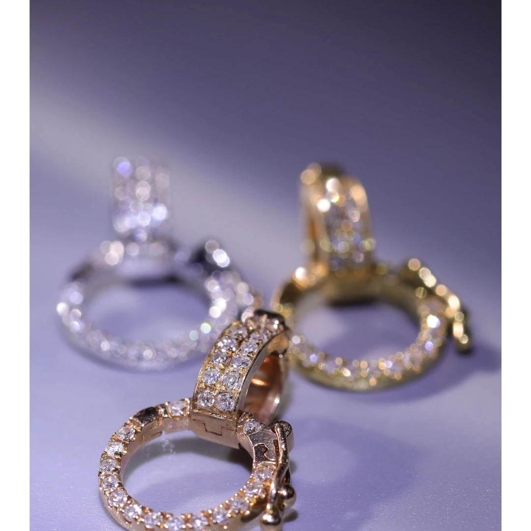 镀18K色扣头万能高货绳版扣DIY高货绳穿搭多功能扣精致轻奢万能扣