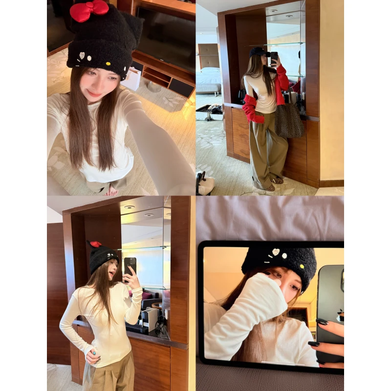 【NAMEROU】“天选内搭”莱塞尔+羊毛 修身圆领打底衫女