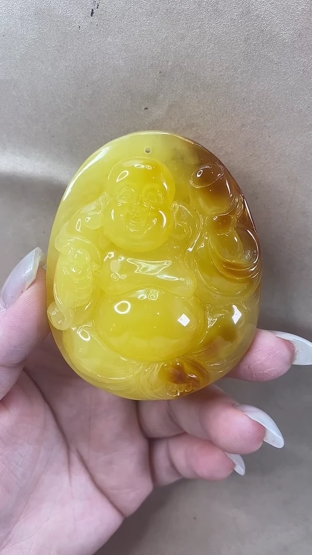 琥珀颈饰未镶嵌吊坠