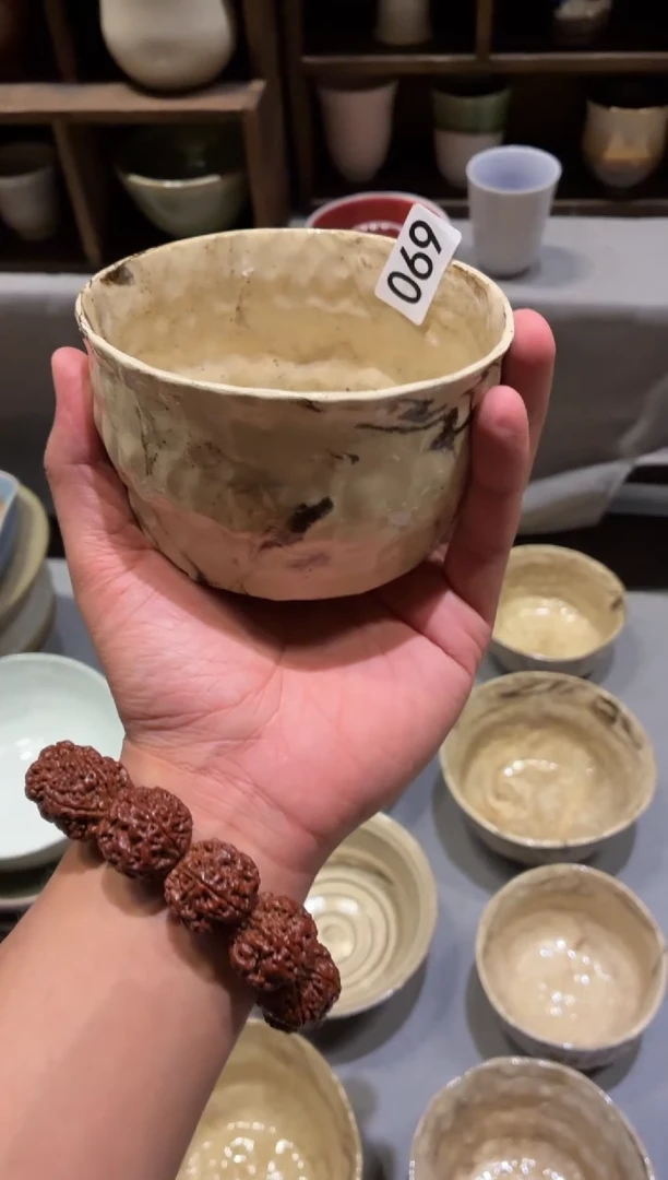 瓷片别***烦69 绞胎泥饭碗1个