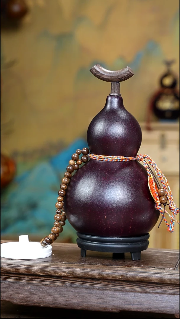 YZ101简约大漆款天然酒葫芦（一物一拍）