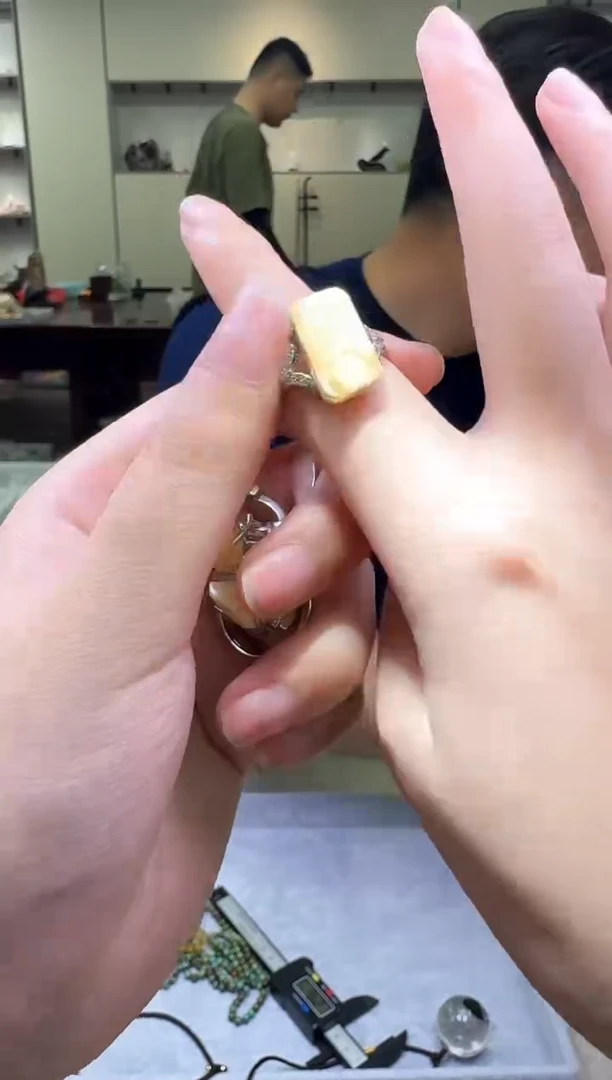 蜜蜡未镶嵌戒指多样性发一件 736