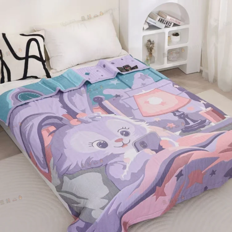 卡通纱布面包被--星黛露150*200