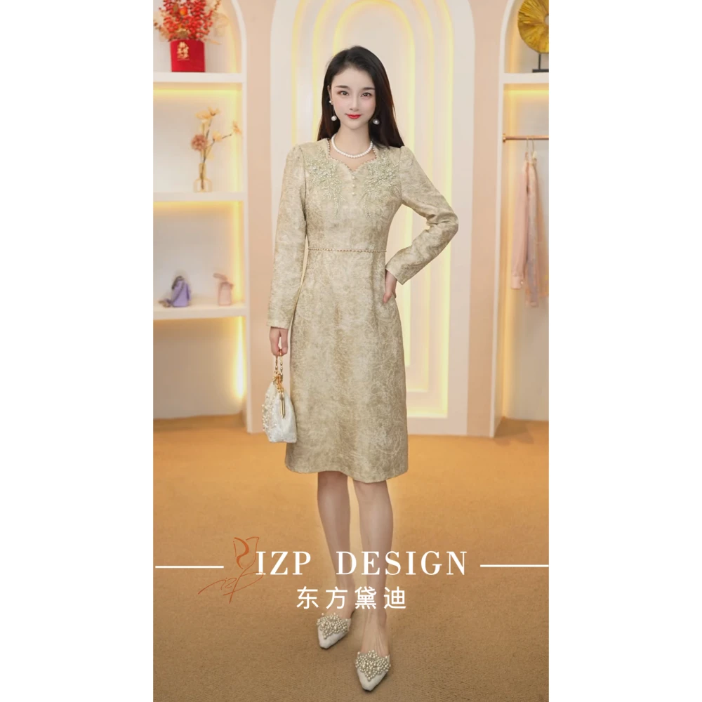 IZP【秋冬福利】真季雅<>国风连衣裙PM73508