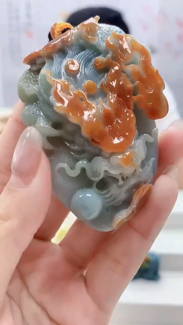 定制翡翠未镶嵌4812lr-毛货挂件送珠链18