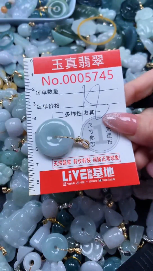 翡翠未镶嵌吊坠(不含链)5745