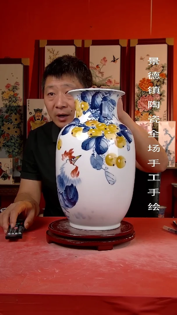 摆件景德镇陶瓷 手工手绘5