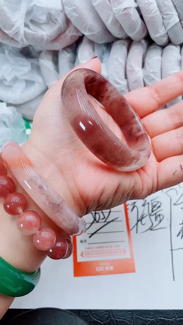 【闪购商品】石英质玉手镯未镶嵌P214-56-57