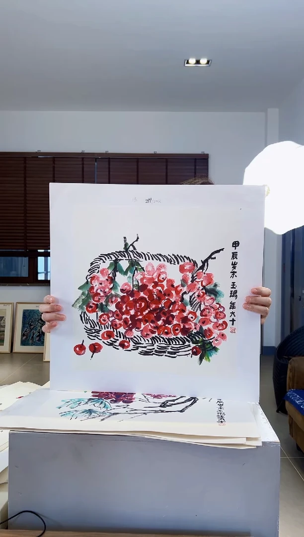 【闪购商品】版画耿玉琨限量作品亲签盖章版画S