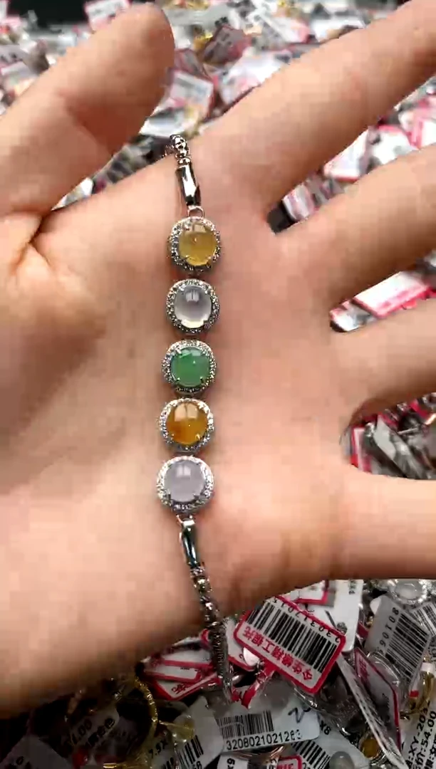【闪购商品】翡翠戒指银S925镶嵌333333333    8