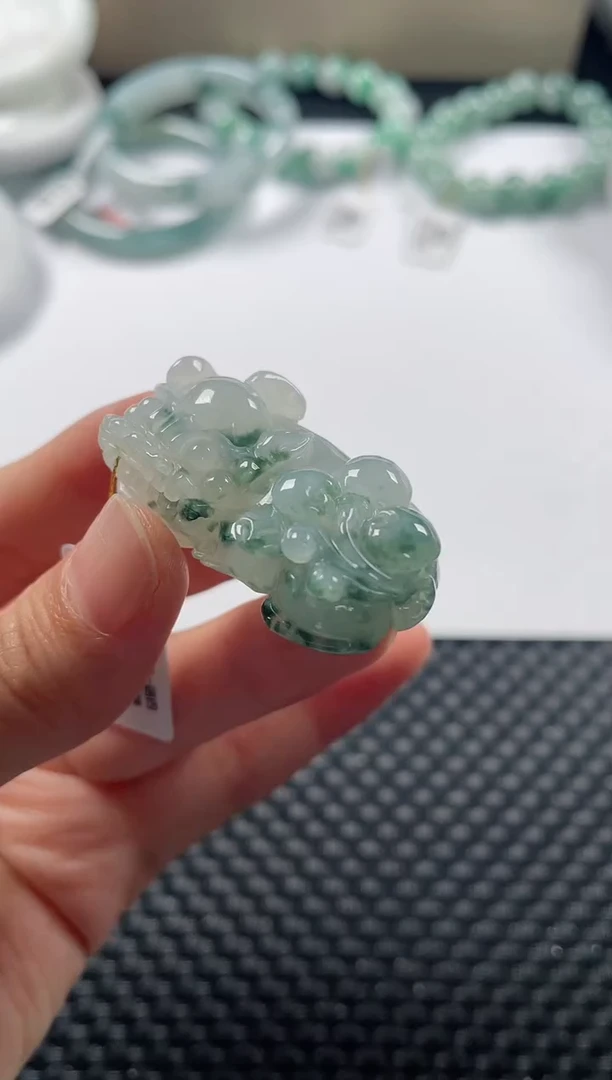 颈饰未镶嵌翡翠基地发货H 7743 貔貅