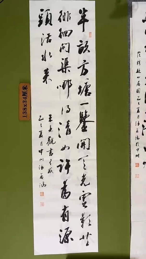 书法书法 张若鸿 尺寸138cm*34cm
