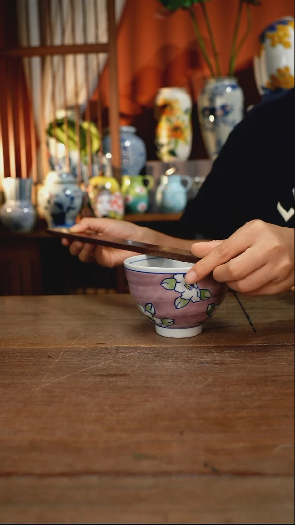瓷片【简家甄选】景德镇设计师釉下手绘陶瓷餐具