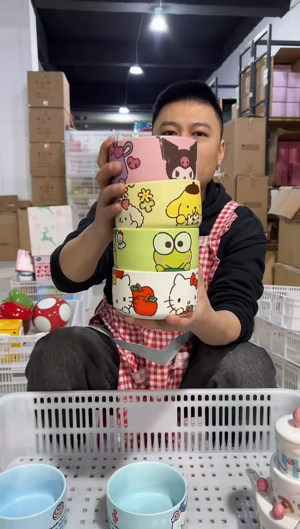 【闪购商品】杯三利鸥饭碗6件套