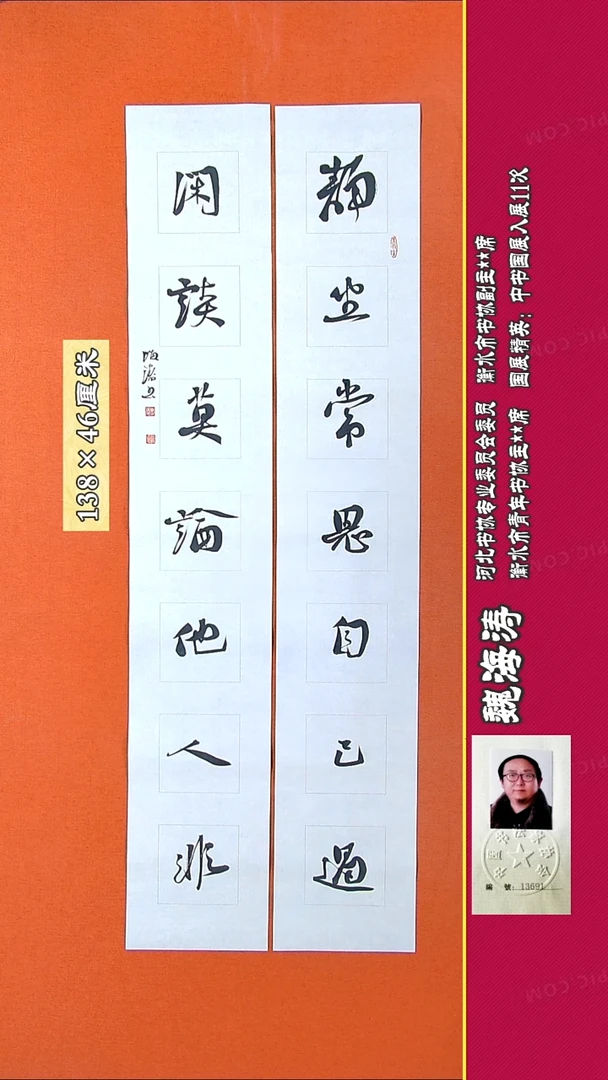 书法48R魏海涛书法作品