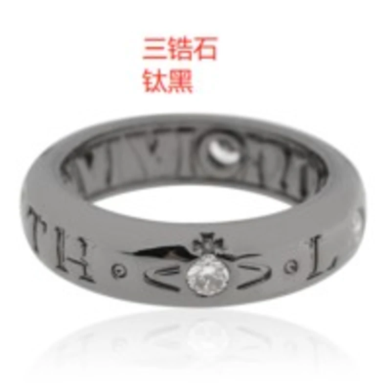 铜合金项链 时尚买手潮流 wanne 链接【黑色间钻戒指】