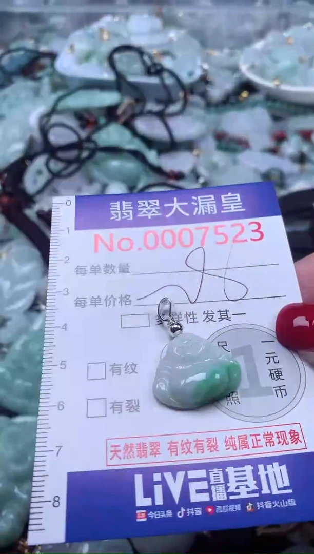 颈饰未镶嵌翡翠7523