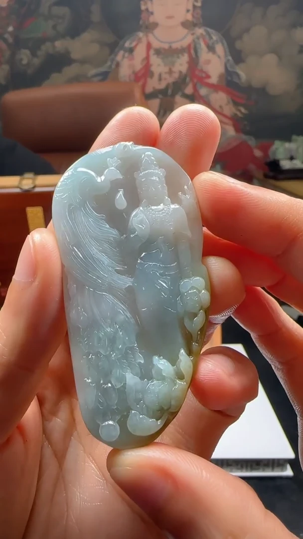 【闪购商品】定制翡翠未镶嵌L-@@QJXC119110