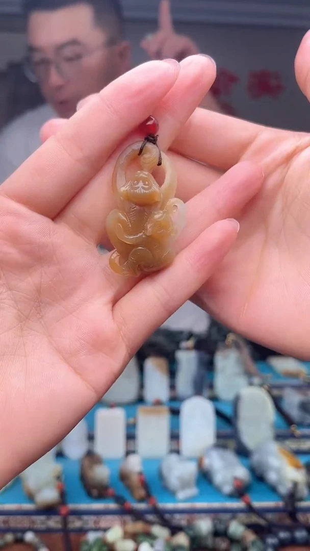 和田玉未镶嵌挂件1