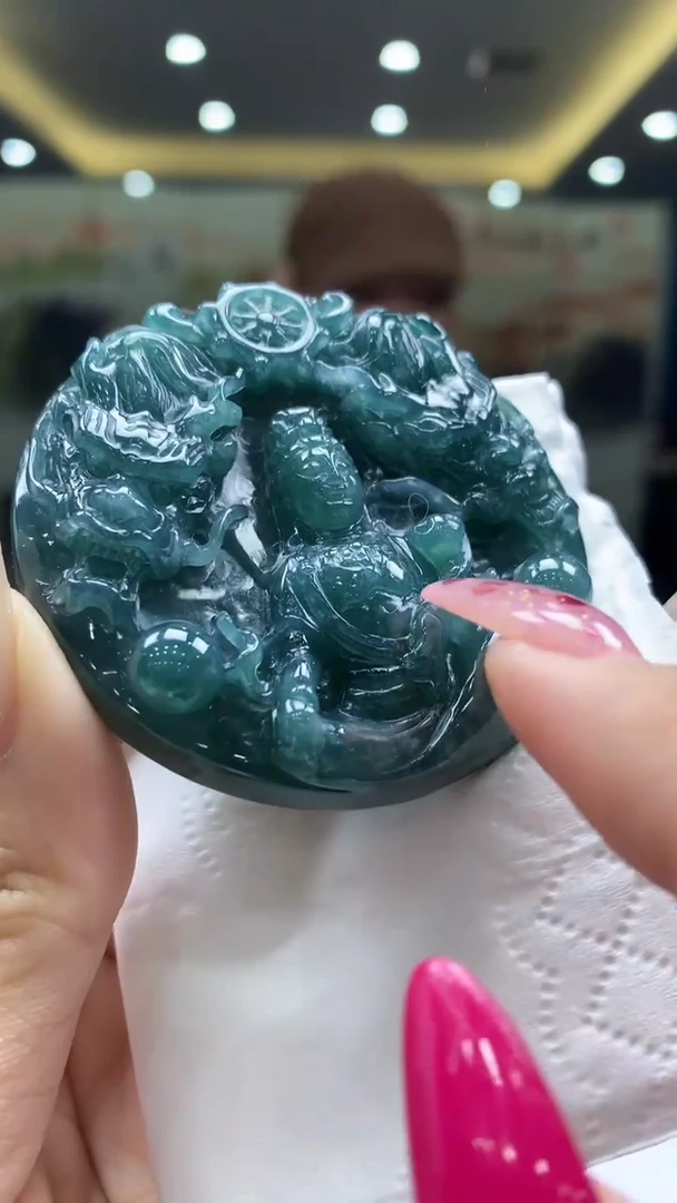 【闪购商品】定制翡翠未镶嵌1062xlj-毛货挂件29