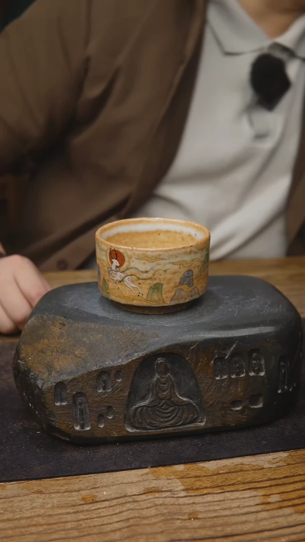 甘石陶艺志野手绘900