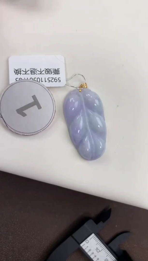 颈饰18K金镶嵌翡翠天然缅甸a货翡翠(多样性发其一)