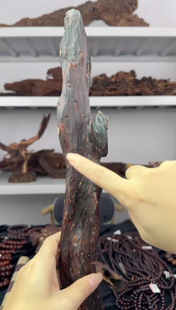 降真香海南红降花梨公随型大州岛料虫漏254g