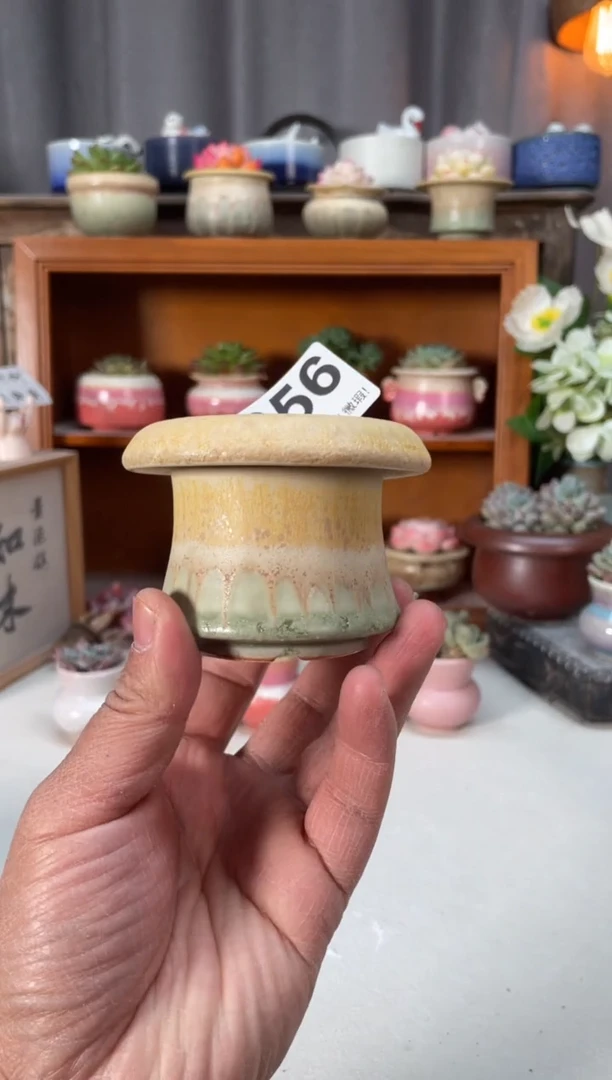 瓷片656知木小芳花盆