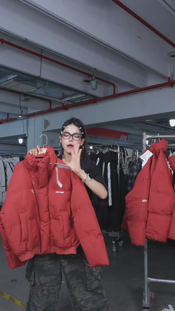 YKYB爆款短款棉服720  红色 X L码